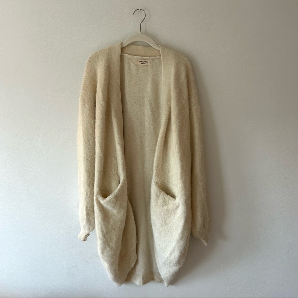 Loved + Adored Off-White Sweater with Pockets